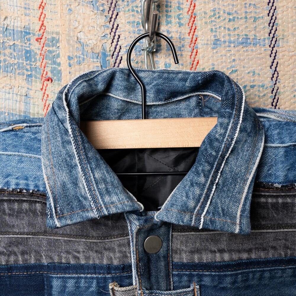 Custom upcycled levis denim jacket - Picture 5 of 8